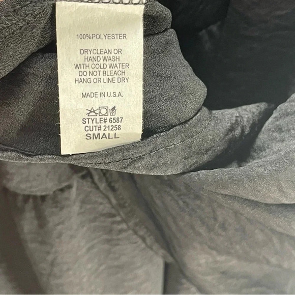 Entro black silky tiered side tie midi skirt - Picture 5 of 6